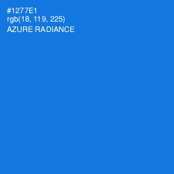 #1277E1 - Azure Radiance Color Image